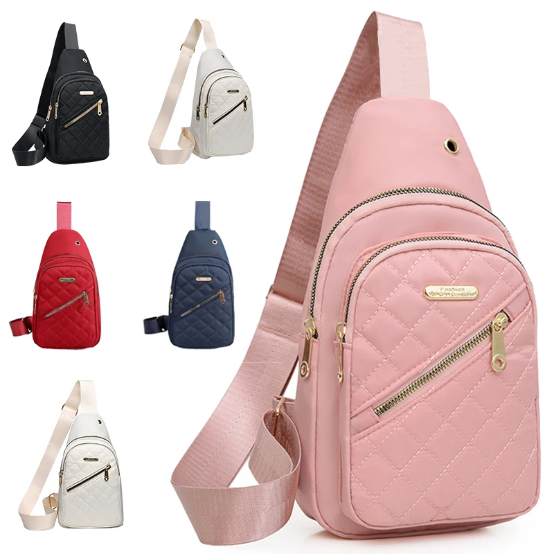 

Повседневная нагрудная сумка унисекс, многоцветная, легкая, для повседневных прогулок, для путешествий, практичная универсальная портативная сумка с несколькими карманами