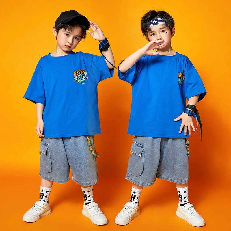 Children's performance clothing hip-hop trendy children's clothing girls' jazz dance clothing children's runway fashion