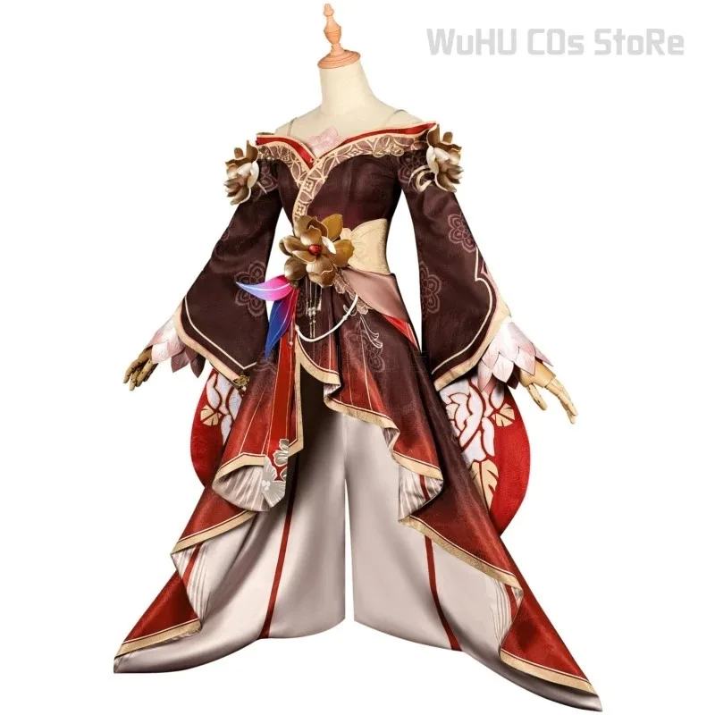 لعبة هونكاي ستار رايل فوجو أزياء تنكرية فستان شعر مستعار تينغيون سكاي فيرينج لجنة شيانتشو لوفو حفلة الهالوين للنساء ؛ 6 ،