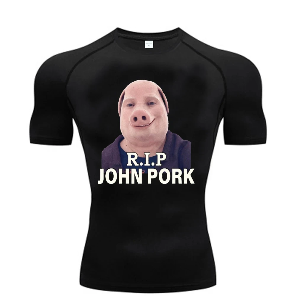 John Pork t-shirt Athletic Bodybuilding scene  harajuku Psychedelic kawaii grunge summer harajuku dollette