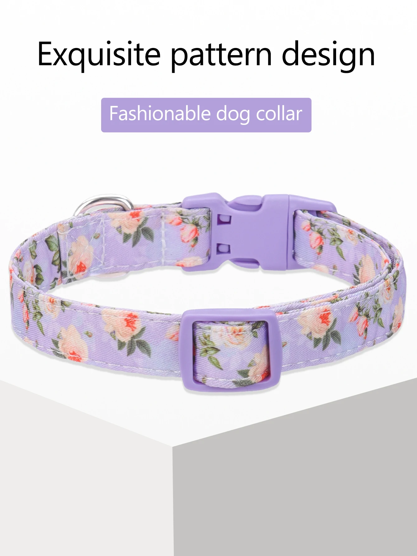 CP612 Pet Collar with  Metal flower pendant for Small Medium Dog Puppy Cat Personalized Collar