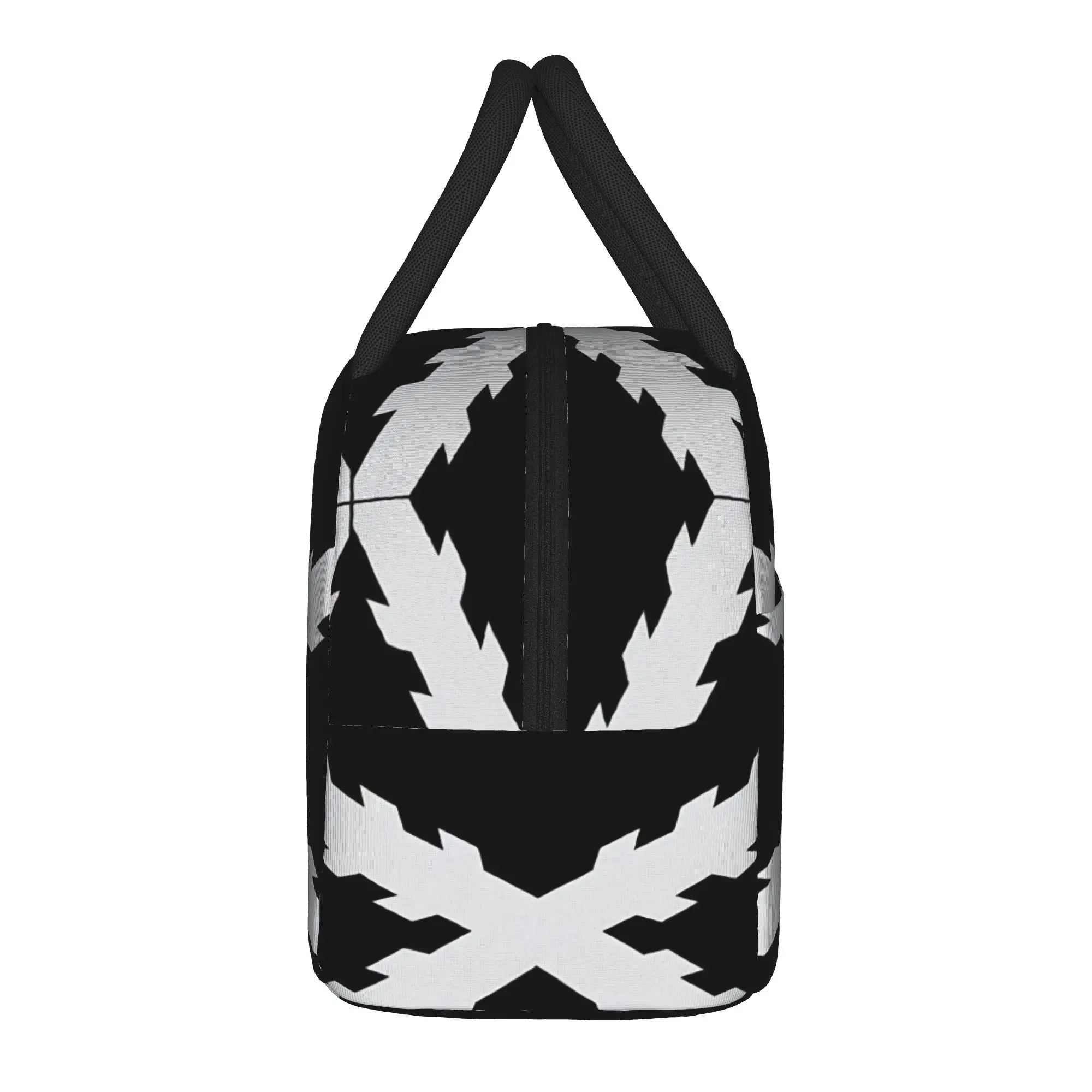 Cross of Burgundy Silver Insulated Lunch Bags Portable Spanish Empire  Lunch Container Cooler Bag Tote Lunch Box Food Handbags