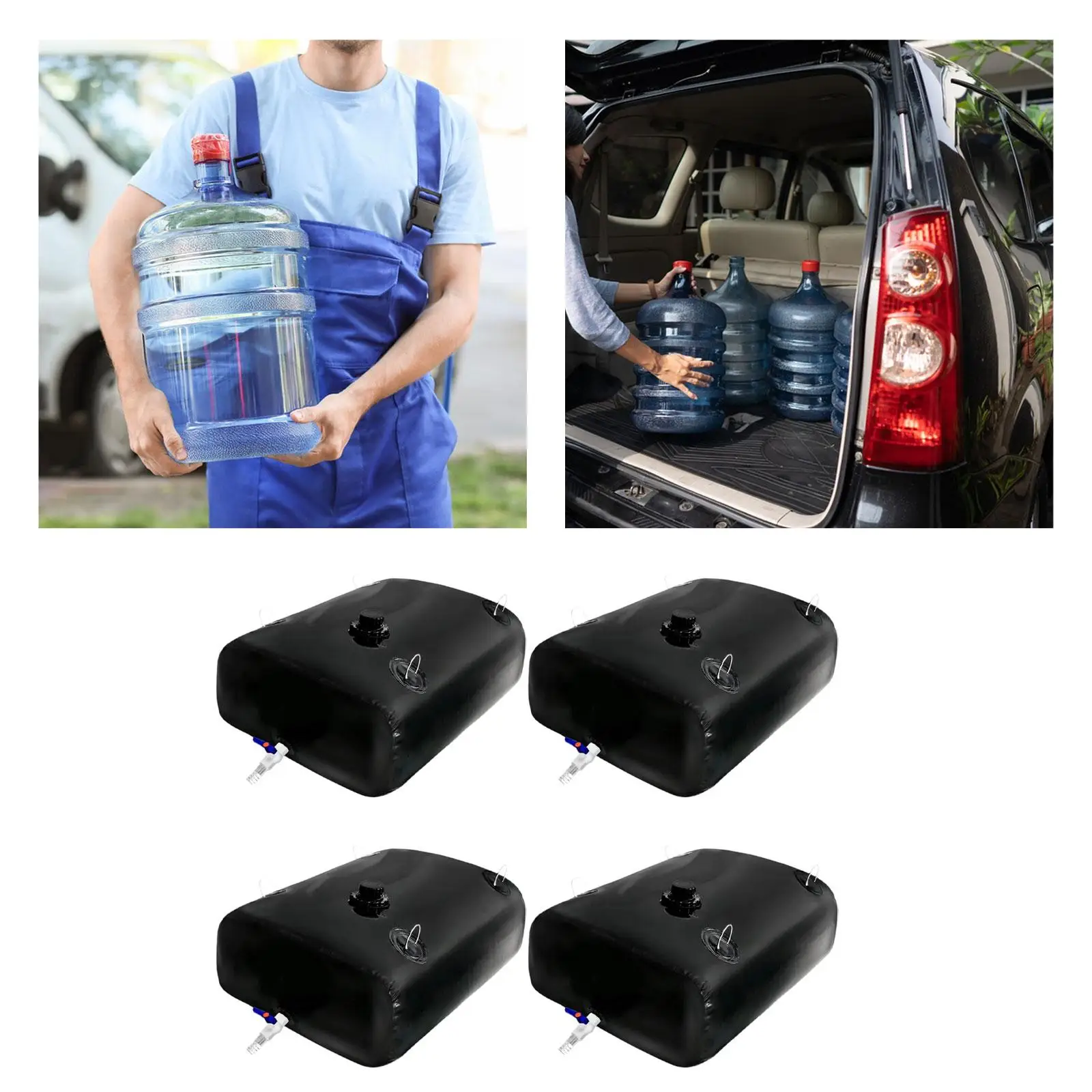 

Water Storage Bladder Container Portable Water Tank, Rainproof reliable Large