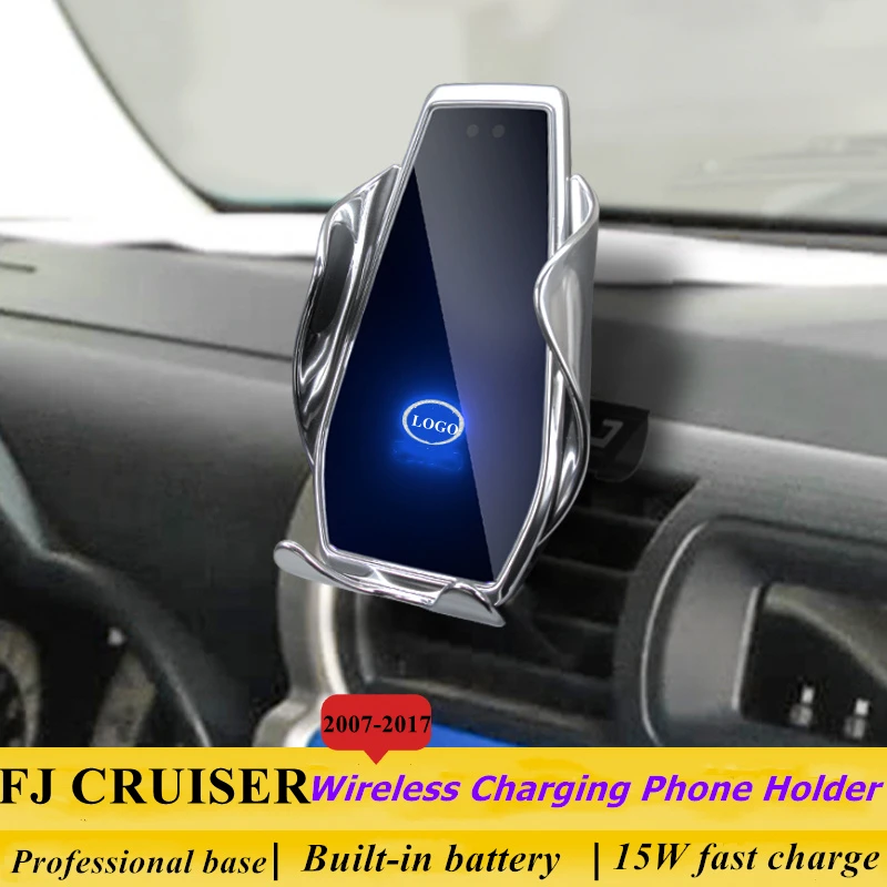 

Dedicated for Toyota FJ Cruiser 2007-2017 Car Phone Holder 15W Qi Wireless Charger for iPhone Xiaomi Samsung Huawei Universal