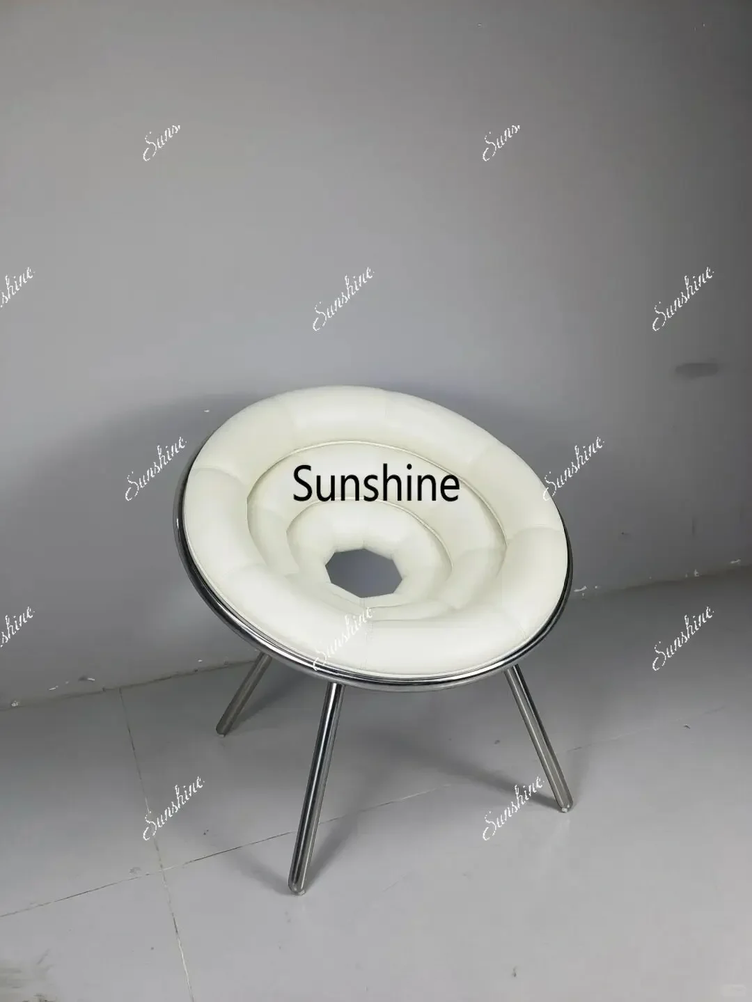

Living room household single chair model room spiral hardware negotiation chair