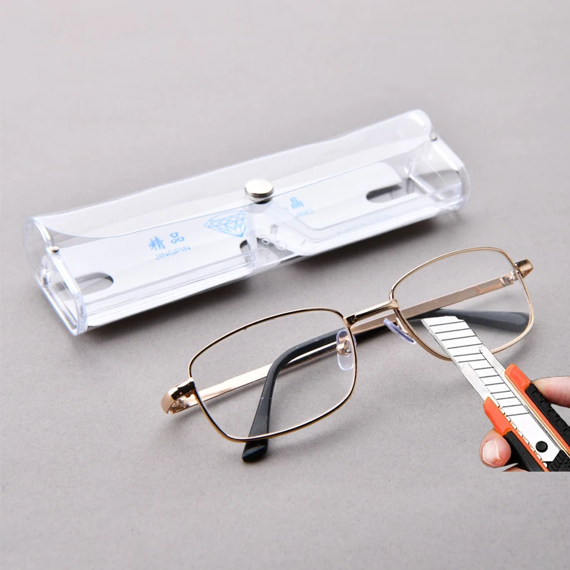 Metall Rahmen Lesebrille Männer Platz Vollformat Brille Frauen Vergrößerungs High Definition Presbyopie Brillen + 4,0 Dioptrien