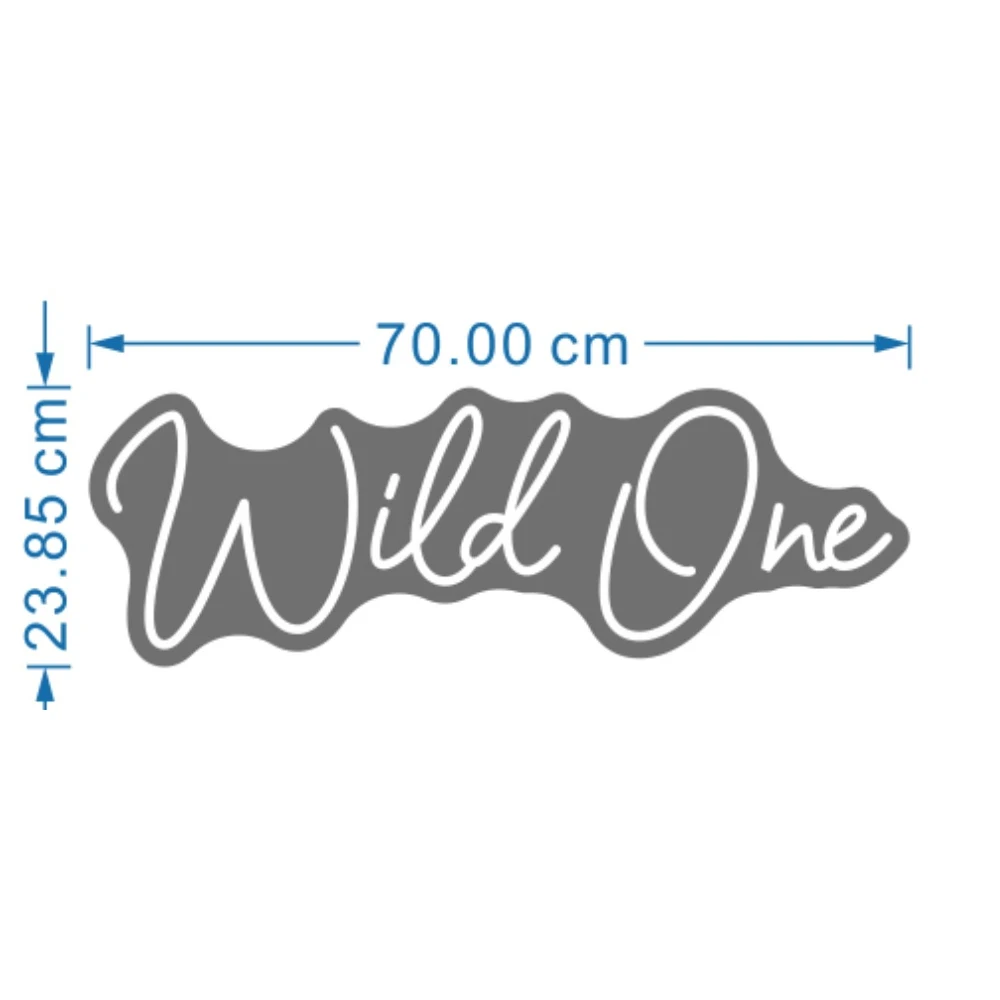 

Custom Decoration RGB Wild ONE LED Neon Sign 70cm Neon Sign for Party Room Bedroom Decoration for Wedd Decor
