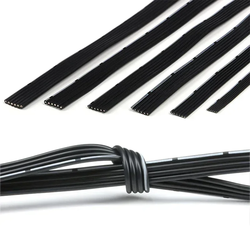 30/28/26/24/22/20AWG Soft Silicone Parallel Wire 2P/4P/6P/8P/10/12/14P High Temperature Resistant Fexible Copper Cable
