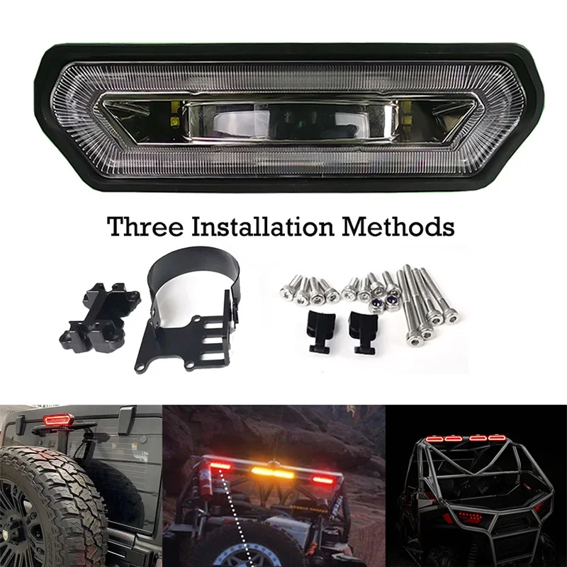 UTV Accessories LED Chase Tail Light Brake Stop Lamp Rear Warning Light For Can Am Maverick X3 Commander Polaris RZR 1000 800