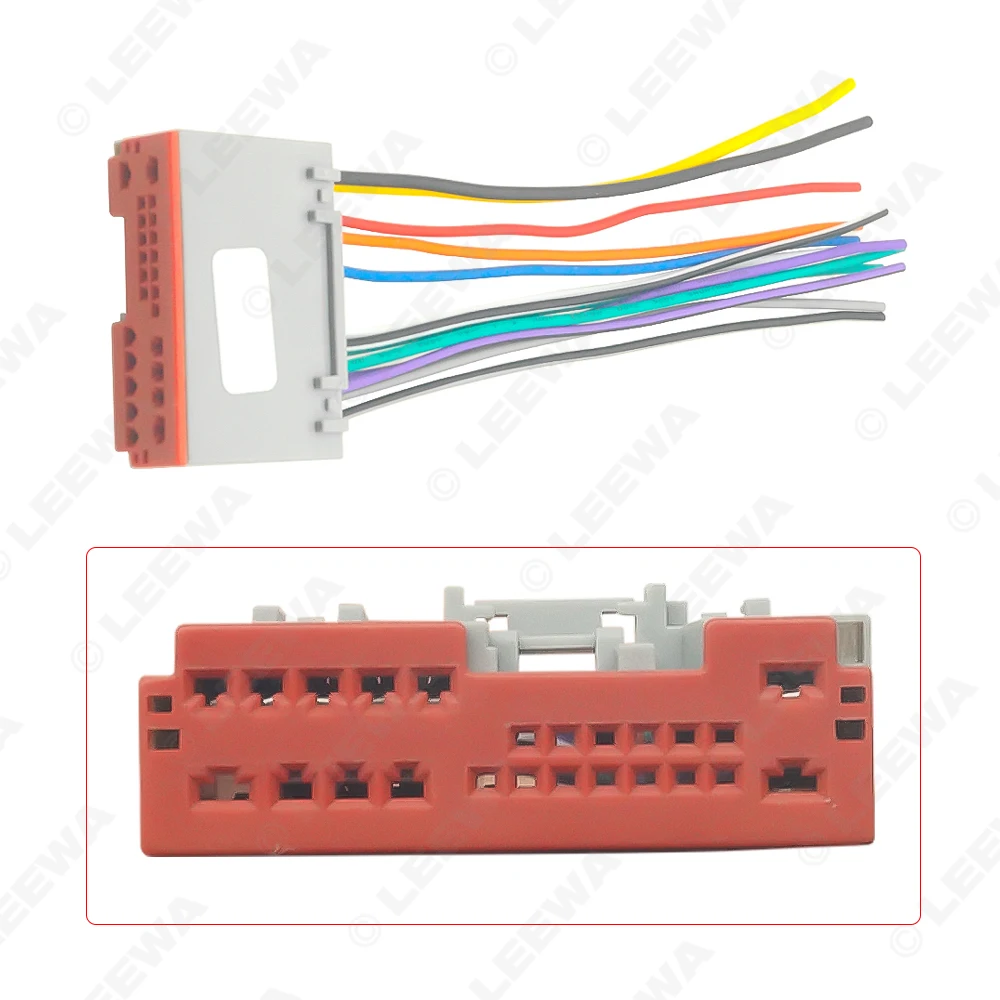 LEEWA Car Radio Player Wiring Harness Audio Stereo Wire Adapter for FORD Escape/Explorer/F-150/250/350/Focus/Mustang OEM Factory
