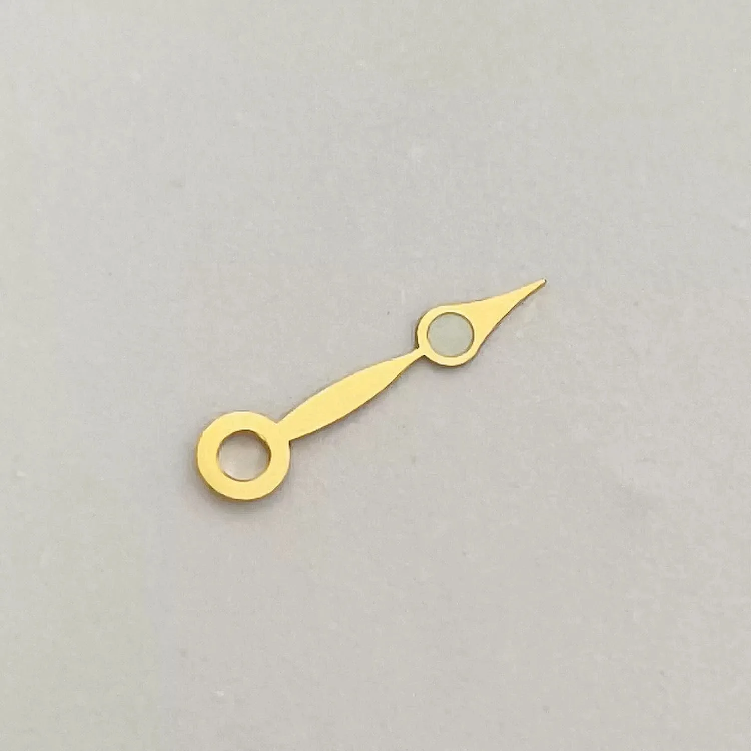 Juego de manecillas de reloj de tres agujas con diamantes luminiscentes dorados y verdes compatibles con mecanismos NH35 NH36 4R 7S - Accesorios para relojes