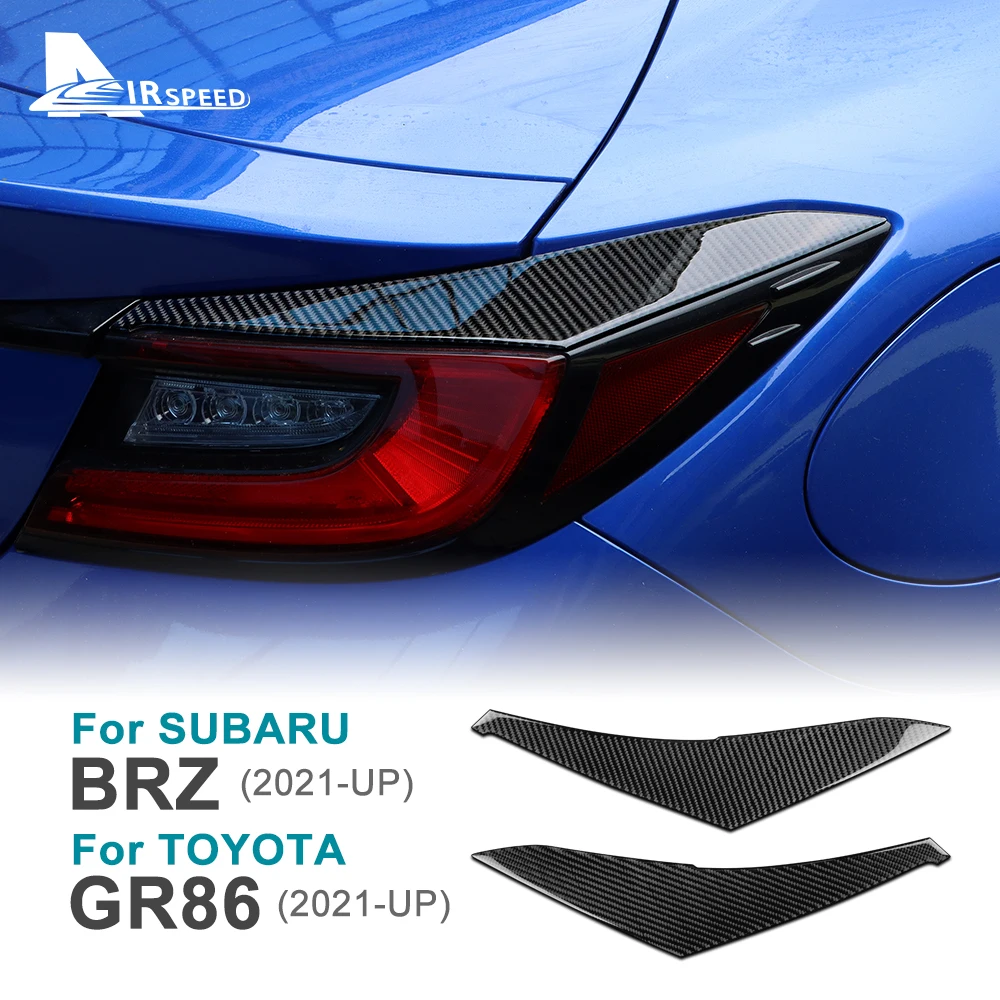 

Real Soft Carbon Fiber Sticker For Subaru BRZ Toyota GR86 2021 2022 2023 2024 Car Rear Tail Light Eyebrow LHD RHD Accessories