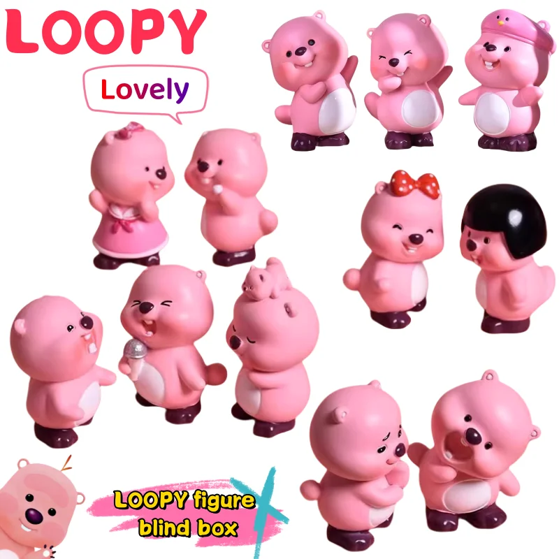 

Новая фигурка LOOPY, слепая коробка, креативная высокая цена, сделай сам, версия Q, милая милая кукла с выражением, модель куклы, детский подарок на день рождения