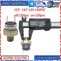 SDPB6 E241798 120-150PSI OFF 150PSI ON 120PSI 12V 24V Air Compressor Pressure Control Switch Valve Horn