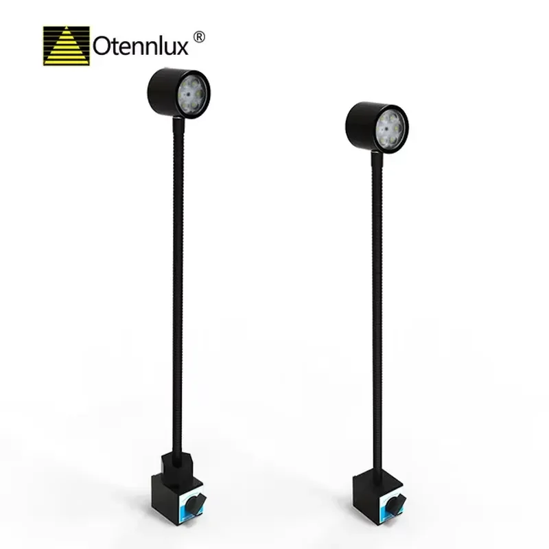Magnetic base flexible head LED cob work light 500mm 100-277V AC 3W gooseneck led light machine with magnet