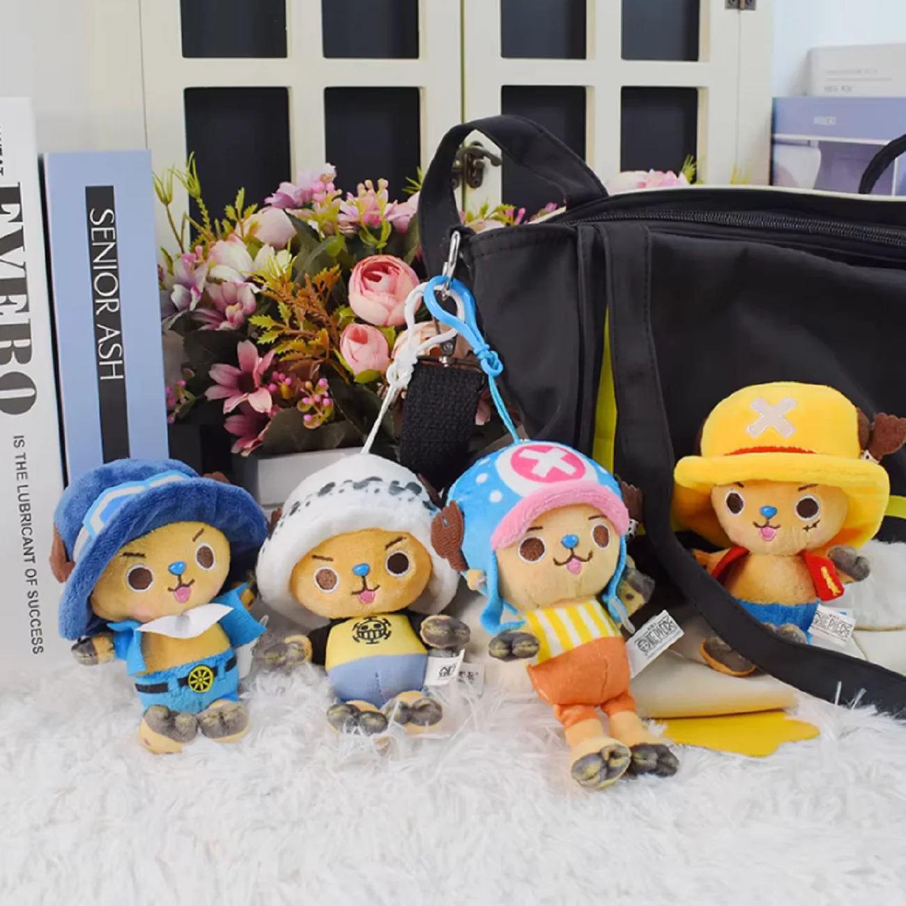 ワンピースぬいぐるみペンダント人形ルフィぬいぐるみ · ゾロアイササボキーホルダーソフト充填バックパック装飾おもちゃ