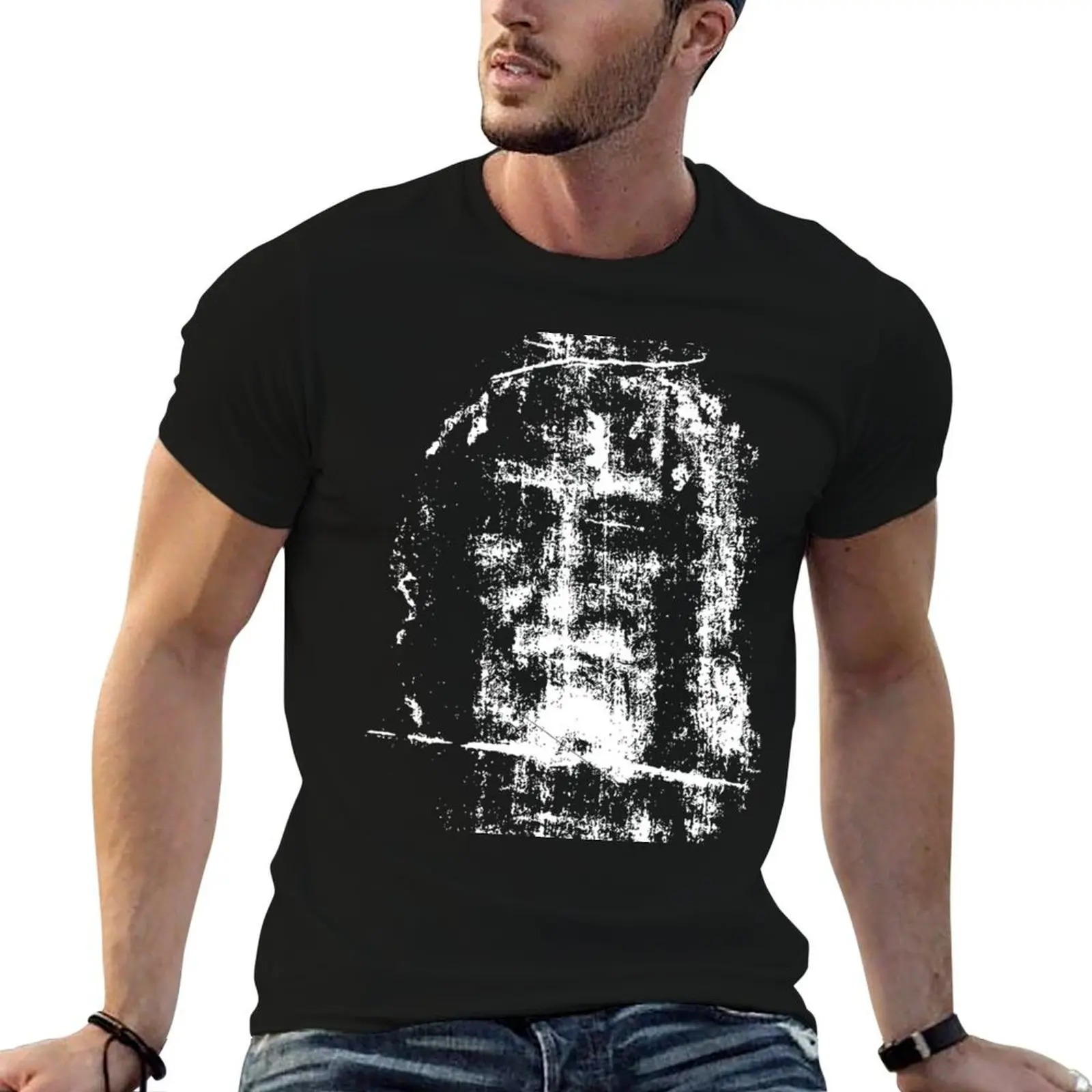 Shroud of Turin Jesus Christ Face T-Shirt shirts graphic tee cotton graphic tees black t shirts for men