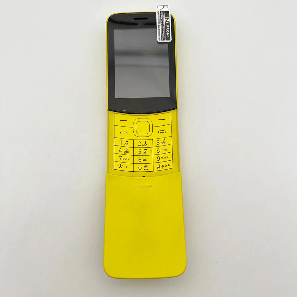 هاتف محمول أصلي 8110 4G 2018 مصنوع في فنلندا يدعم اللغة الإنجليزية بحالة جيدة
