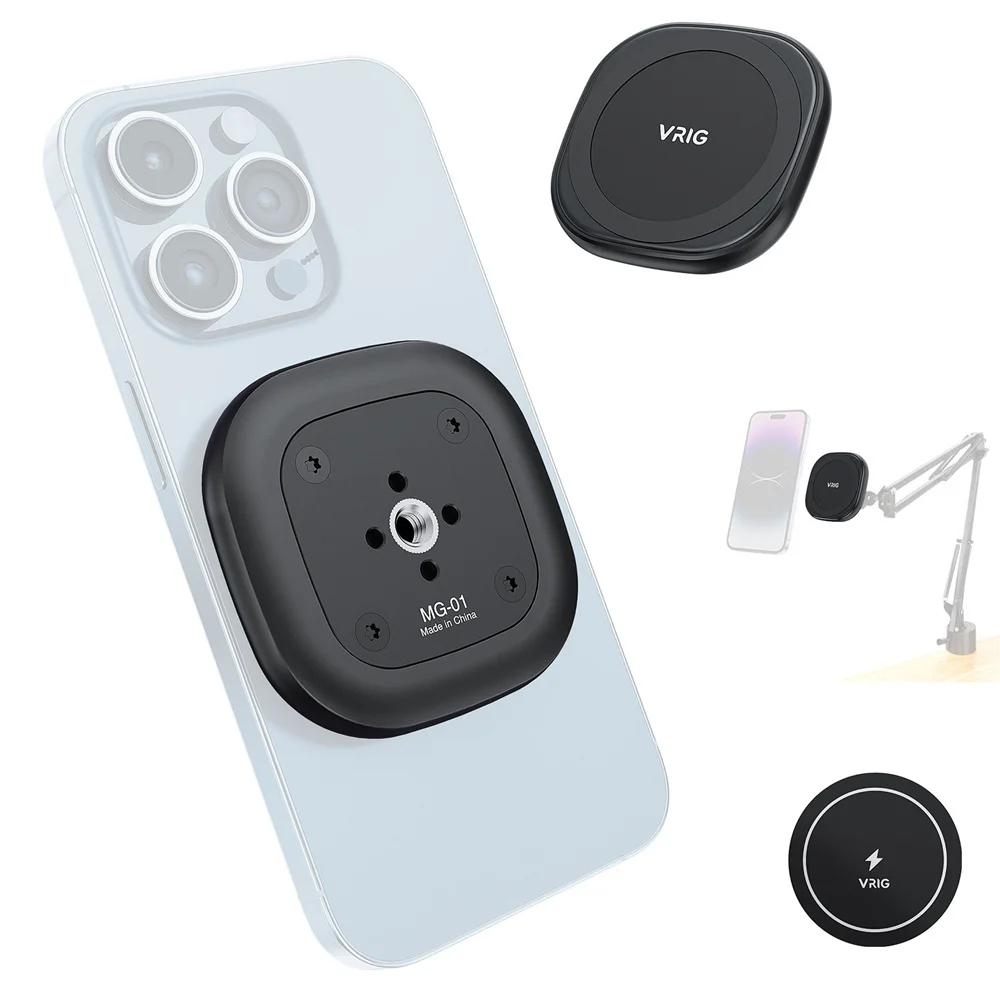 MG-01 المغناطيسي القوي ل Magsafe إلى 1/4 برغي جبل حامل آيفون 14 13 12 mini 12/12Pro/12Pro ماكس حامل هاتف مغناطيسي