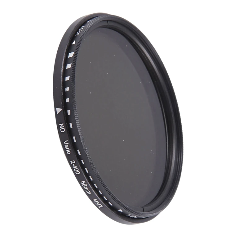 ND2-400 Variable ND Filter 58Mm Optical Neutral Density Filter For Universal Camera