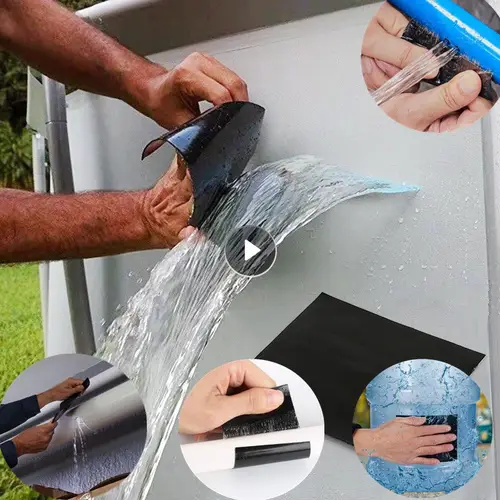 Parche de cinta de reparación de tubería de PVC, cinta impermeable súper fuerte, cinta de reparación de sello de fugas de detención, cinta de autofijación de rendimiento, adhesivos para el hogar