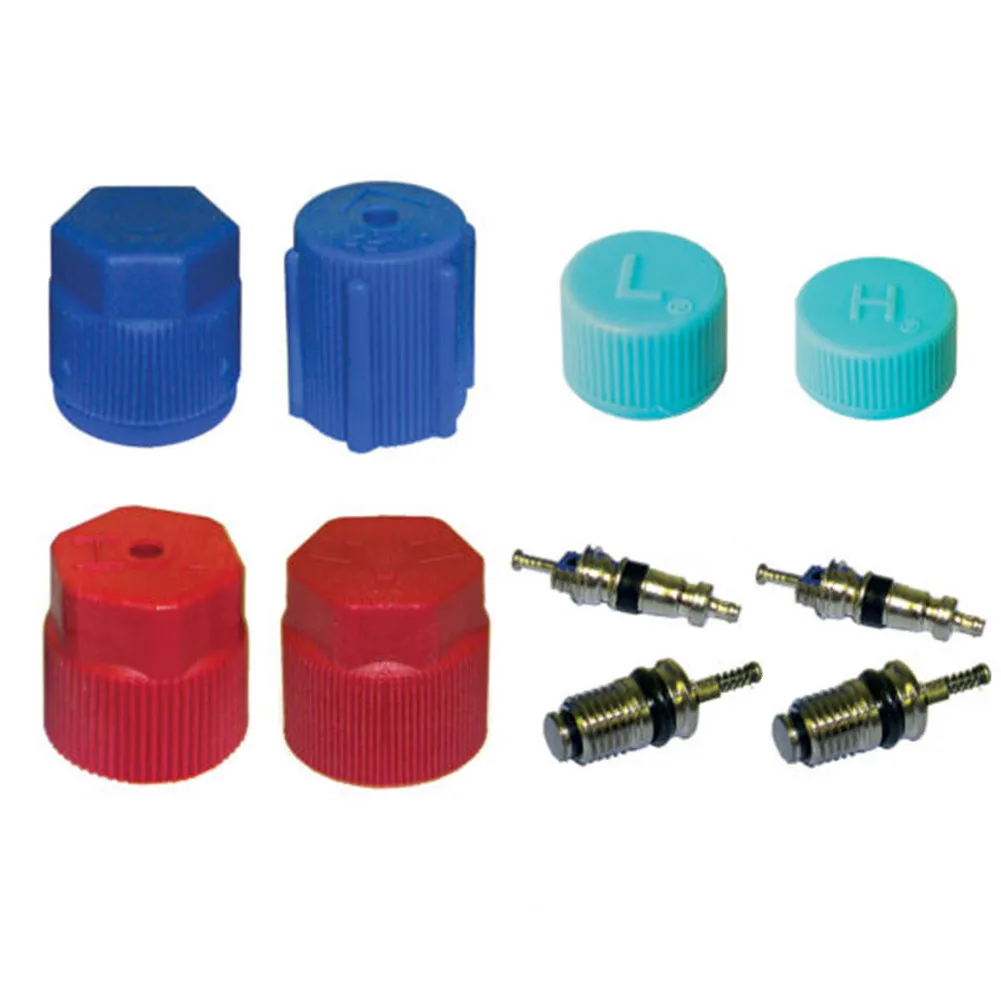 AC A/C System Cap & Valve Cores Santech Seal Kit Air Conditioning Service Car Accessories High Quality Control Spool