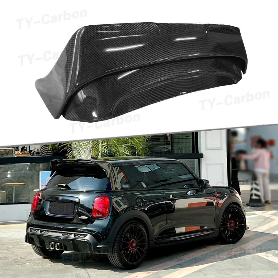 Echter Carbonfaser-Heckdachspoiler im AG-Stil für Mini F56 Cooper 2014-2023 Spoiler Heckflügel Auto-Heckklappenspoiler Lippe
