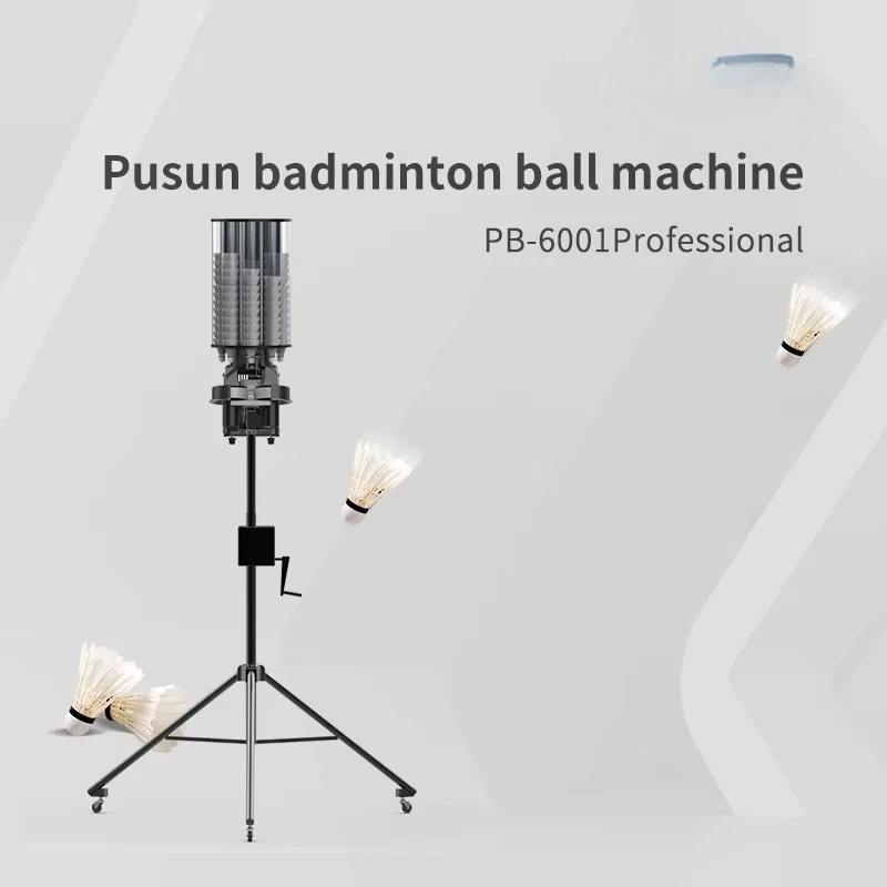 PB 6001 Pro Smart Badminton Launcher 180 Capacità lancia Batteria al litio 4 6 ore App Modalità di allenamento con telecomando
