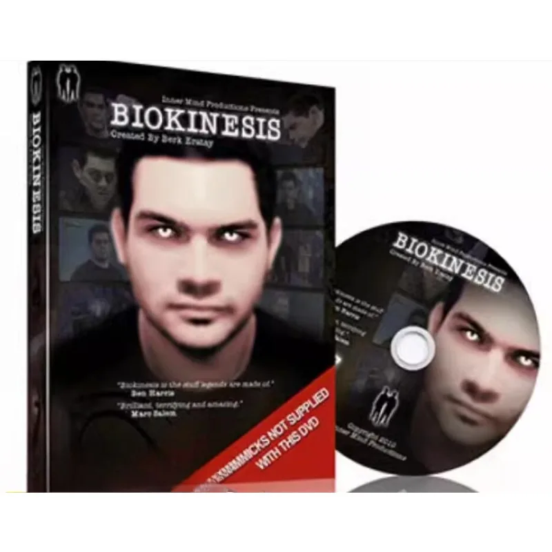 Magic Tricks BioKi-nesis by Berk Eratay Inner Mind Productions (White Gimmicks and DVD) Illusion Street Magic Props Close up Bar
