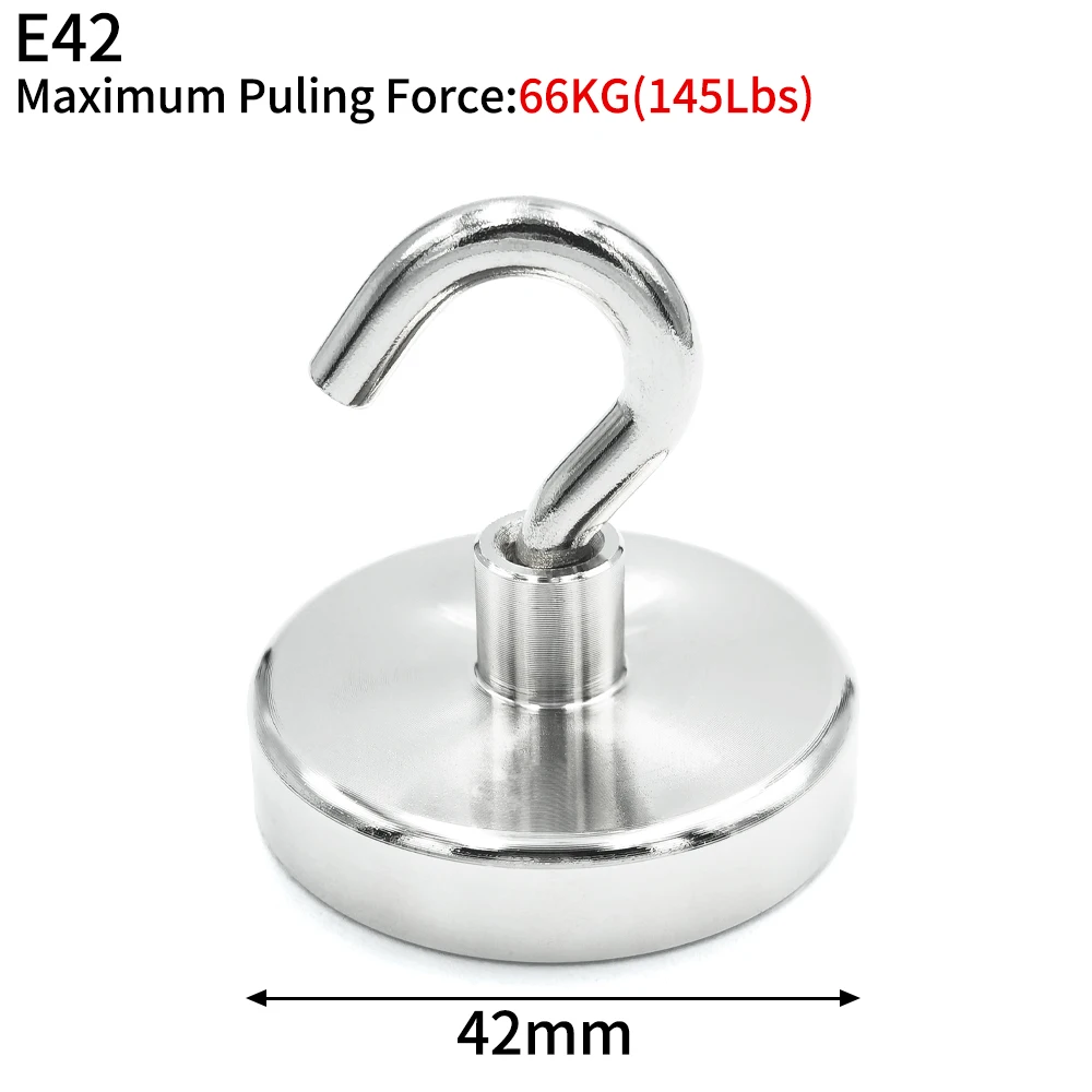 10/20 Stück superstarke, leistungsstarke Neodym-Magnethaken, Ring, Metallmagnet mit gebogenem Haken, Aufhänger zum Aufhängen, Kühlschrank, Wand, Schlüssel