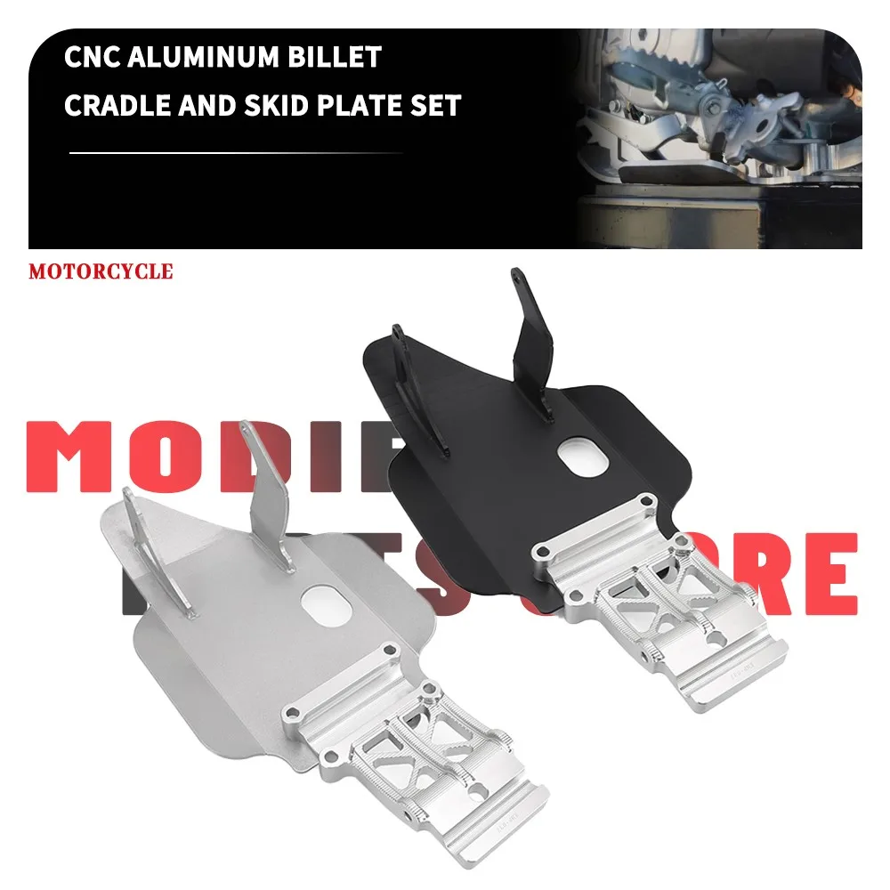 

2025 2024 2023 2022 2021 Motorcycle CNC Billet Cradle And Skid Plate Set For Honda CRF110F CRF 110F CRF110 F 2013-2025 2020 2019
