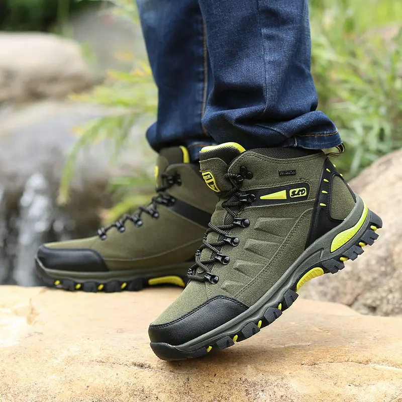 

Outdoor Hiking Shoes Men Anti-slip Breathable Sports Shoes Men Lace-up Comfortable Soft Casual Sneakers Women Shoes