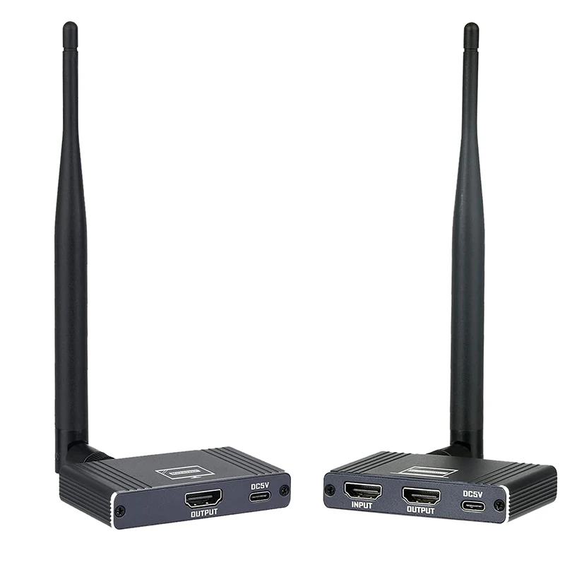 200M bezprzewodowy przedłużacz HDMI nadajnik-odbiornik 1080P 60Hz lustro konferencyjne bezprzewodowy adapter do współdzielenia wyświetlacza do monitora PC Loptop