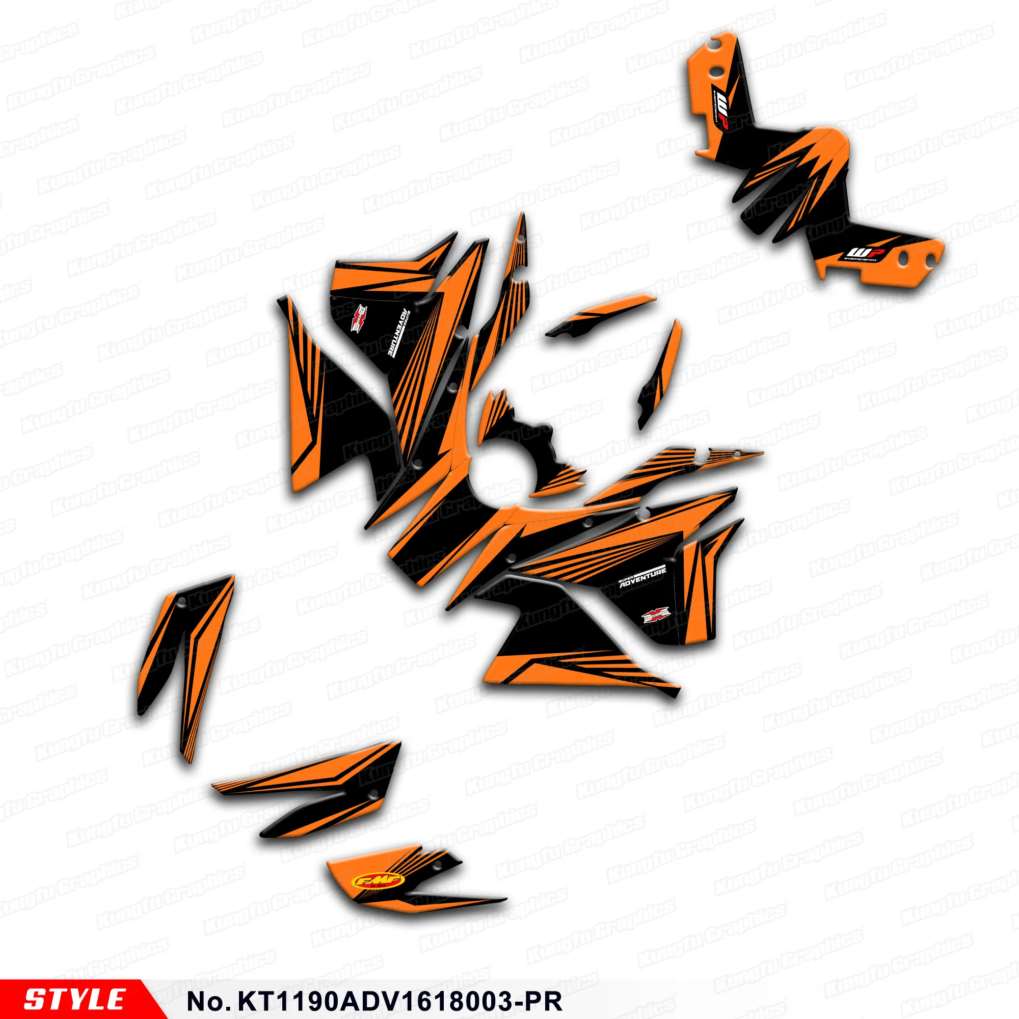 

Комплект наклеек JY Racing Graphics для KTM 1050 1090 1190 Adventure ADV 2016 2017 2018, KT1190ADV1618003-PR