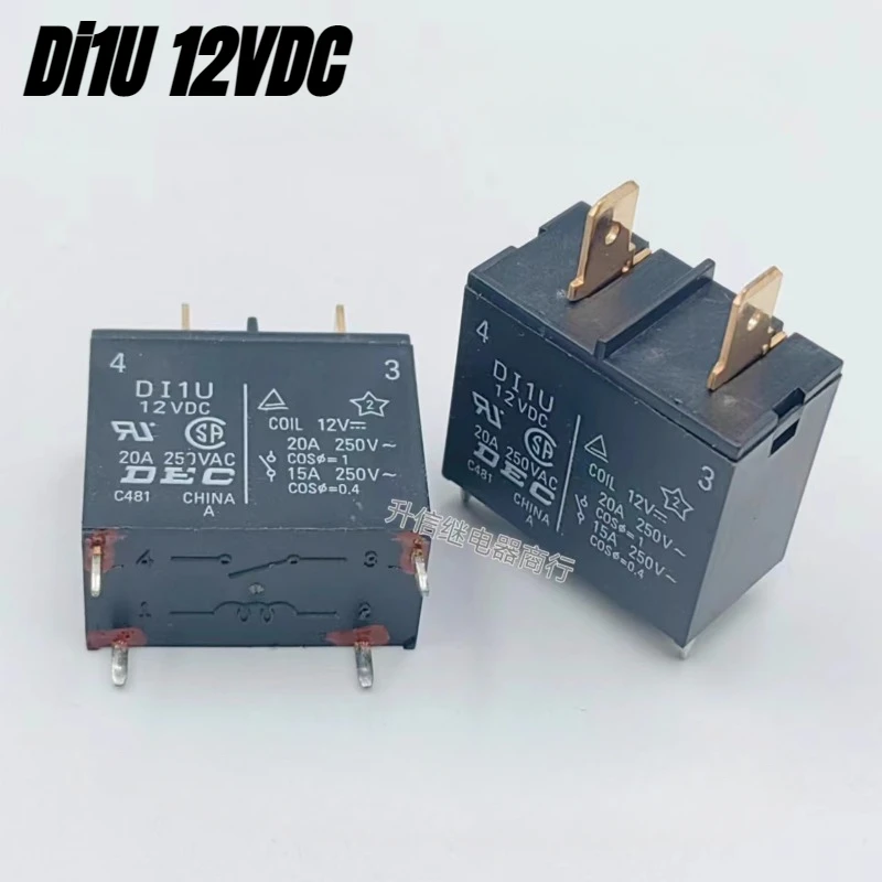 

（Brand New Original）1pcs/lot 100% original genuine relay:DEC Di1U 12VDC 20A Air conditioning relay power relay