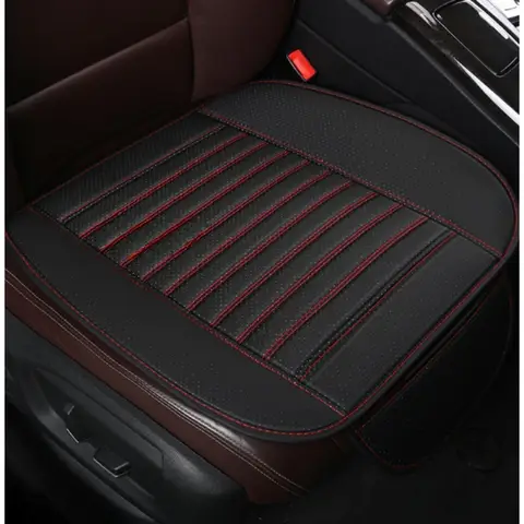 등받이 없는 가죽 싱글 피스 카시트, 특수 소가죽 대나무 숯, 사계절 범용 시트 쿠션 Best5