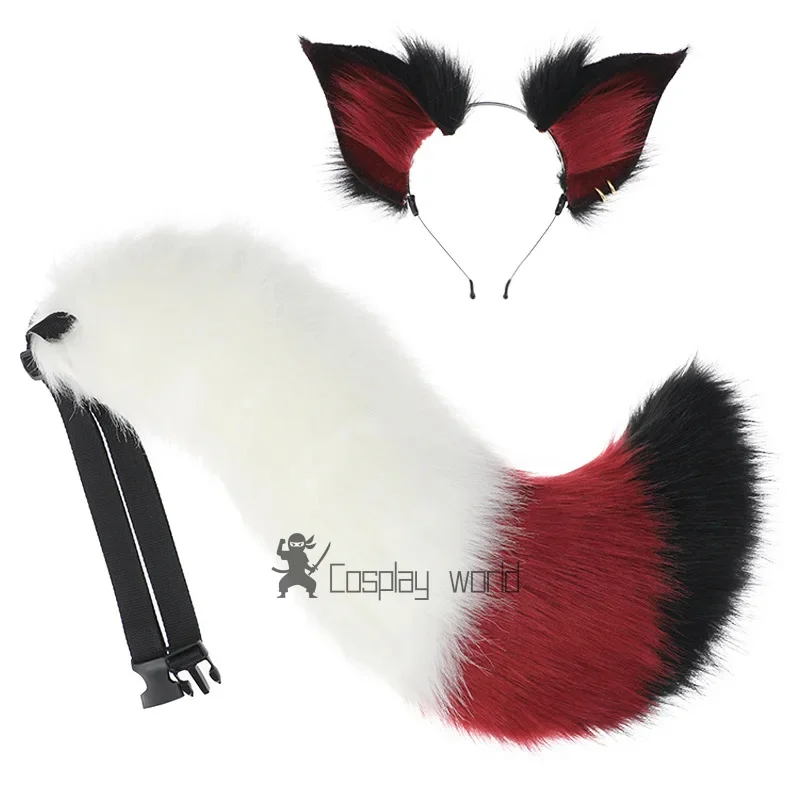 

Аниме Onmyoji Fox Tail and Ears Set Baiketsu ‌ Опора для косплея, женская повязка на Хэллоуин, хвост, плюшевые головные уборы, набор для вечеринки, подарки на день рождения