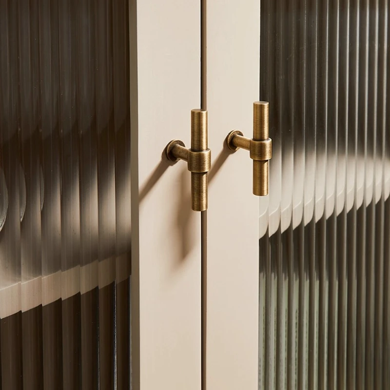 مقبض درج خزانة ملابس بسيط وحديث، مقبض كابينة نحاسي عتيق لأجهزة الأثاث الخارجي لغرفة النوم في المطبخ