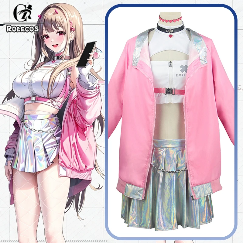 

ROLECOS NIKKE Goddess of Victory Viper Cosplay Costume Wigs Halloween Carnival Skirt Suit Adult Women Outfit RolePlay Uniform