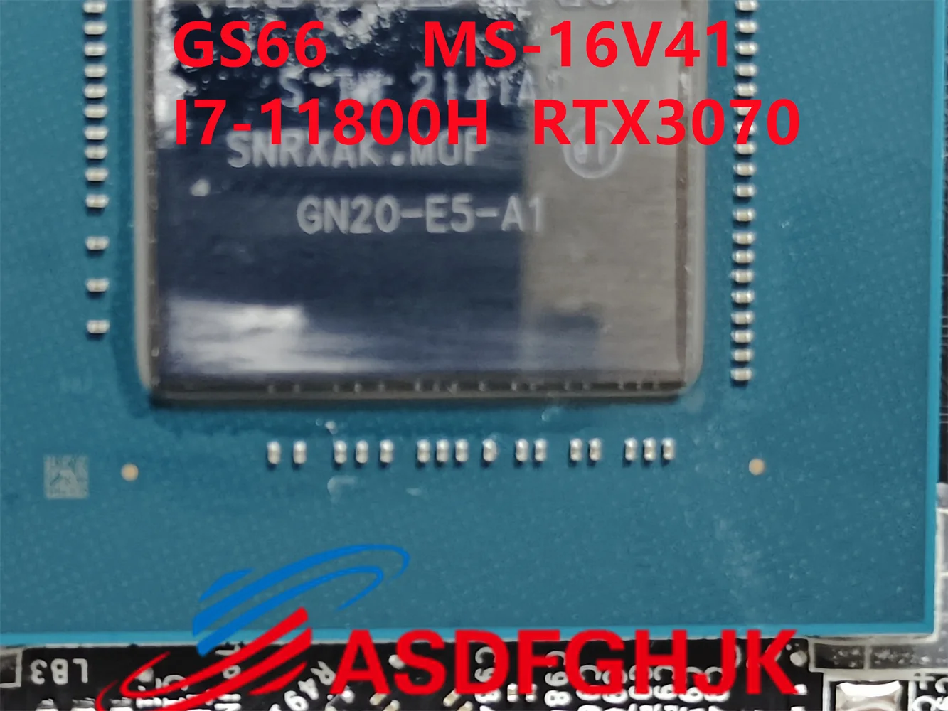 Imagem -03 - Original é Adequado para Ms-16v41 Ms-16v4 Laptop Placa-mãe Ms-16v41 I7-11800h Srkt3 Cpu Rtx3060 Rtx3070 Teste ok o Ms16v41