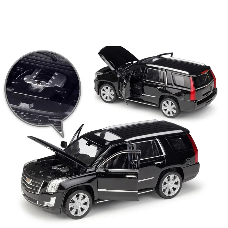 WELLY 1:27 Cadillac Escalade SUV Alloy Car Model Diecasts Metal Toy Vehicles Car Model High Simulation Collection Childrens Gift