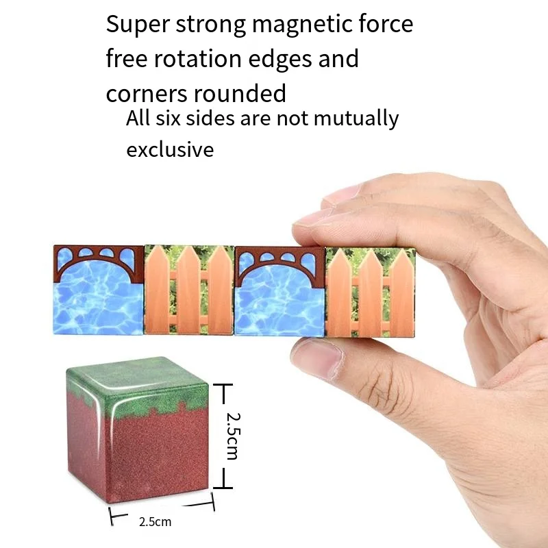 어린이 어라운드 미니 가변 마그네틱 빌딩 블록, 아이스 하우스 장난감 퍼즐, 마이 월드
