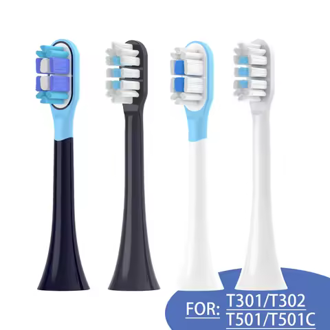 3pcs/6pcs Replacement Toothbrush Heads for MIJIA T301/T302/T501 Sonic Electric Tooth Brush Bristle Nozzles With Vacuum Packaging
