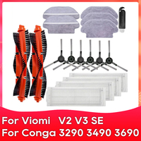 Fit For Xiaomi Mijia LDS / STYJ02YM / Conga 3290 / 3490 / 3690 / Viomi V2 / V3 / SE Filter Roller Side Brush Mop Rag Part