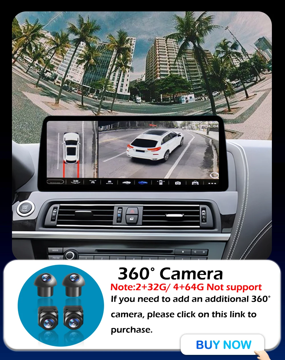 Android 15 CarPlay für BMW 3/4 Serie F30 F31 F32 F33 F34 F36 2013 - 2019 NBT/EVO System Auto Video Multimedia Player WiFi GPS – Detail 19