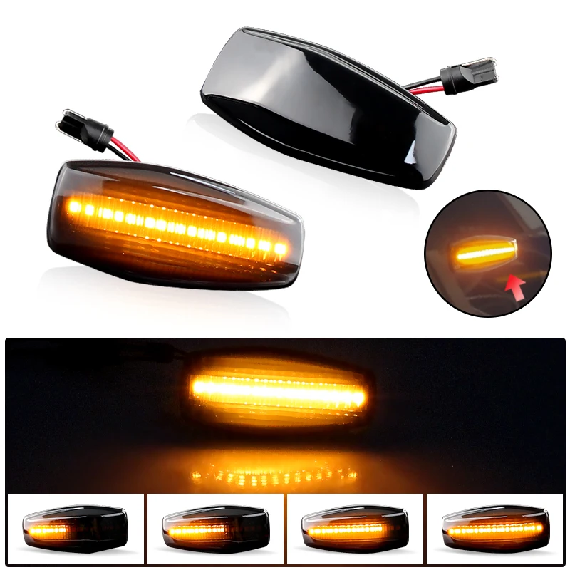 2X luz LED de intermitente lateral para KIA Sportage (JE) 2004-2010 para Hyundai Accent (LC) 2002-2006 Matrix (FC) 2001-2010