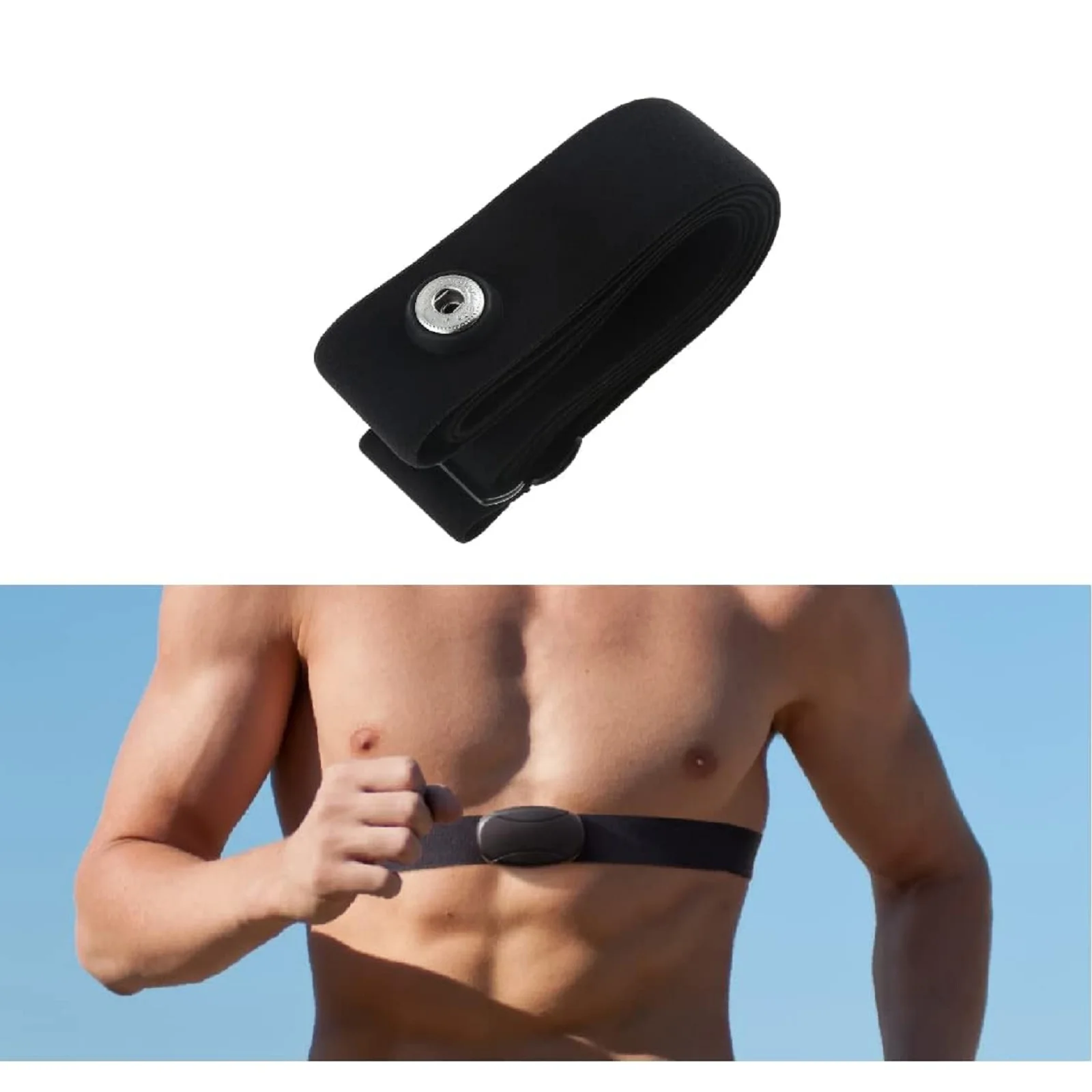 1Pc Adjustable V3 Heart Rate Monitor HRM Chest Strap Replacement Soft Chest Belt Band Universal For Garmin wahoo xoss IGS magene