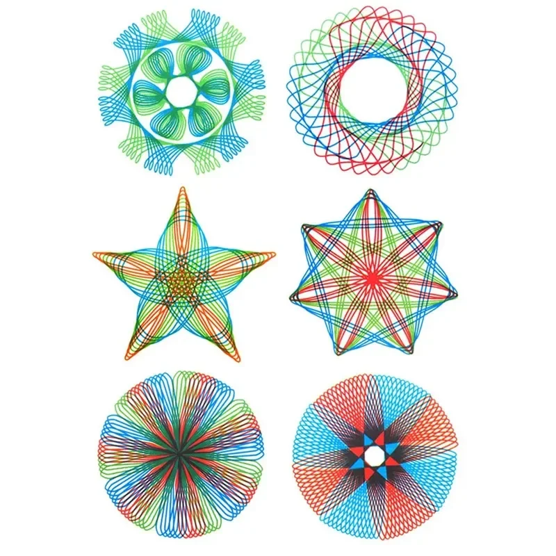 Spirograph Régua Desenho Brinquedos, Scratch Pintura Brinquedos, Interlocking Gears Wheels, Acessórios de pintura, Educational Gift, 22Pcs