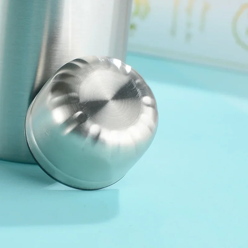 طبقة واحدة من الفولاذ المقاوم للصدأ مقصف غلاية التخييم في الهواء الطلق المشي لمسافات طويلة زجاجة ماء المحمولة سعة كبيرة مانعة للتسرب شرب زجاجة #5