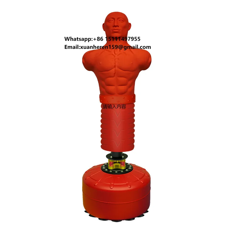 AK  Standing Punching Bag Silicone Humanoid Fitness Equipment for Martial Arts with Ankle Support